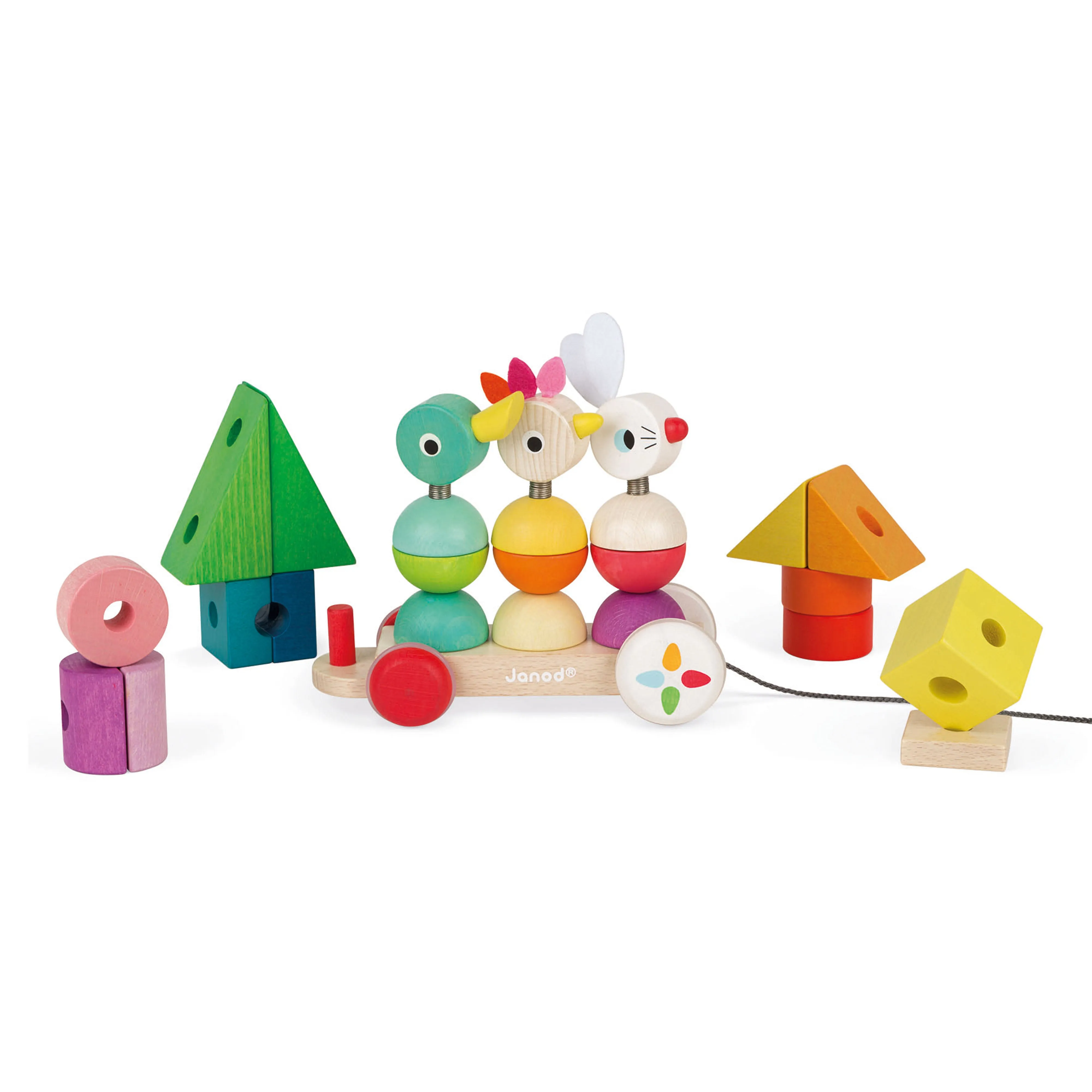 Janod Zigolos Giant Multicolour Train