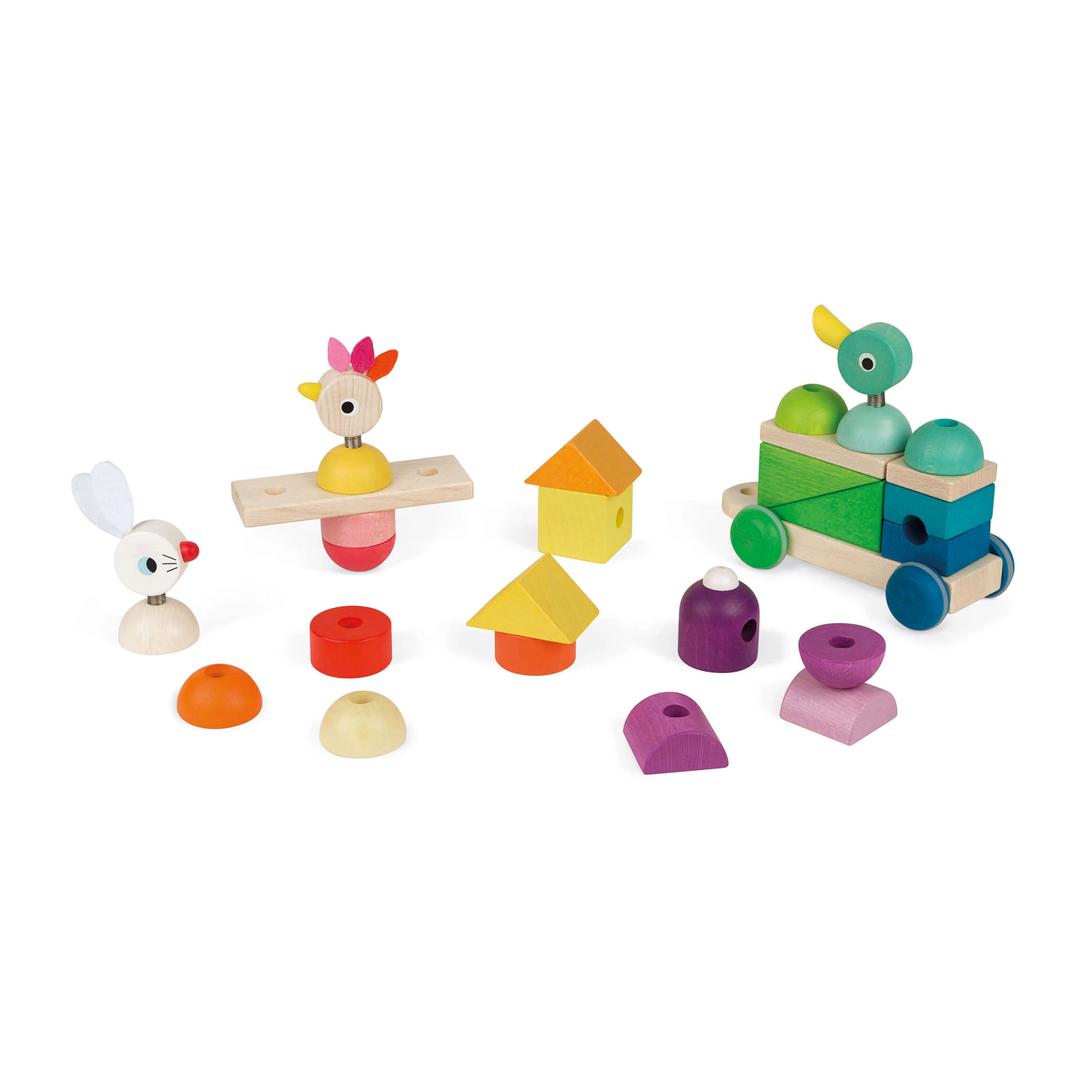 Janod Zigolos Giant Multicolour Train