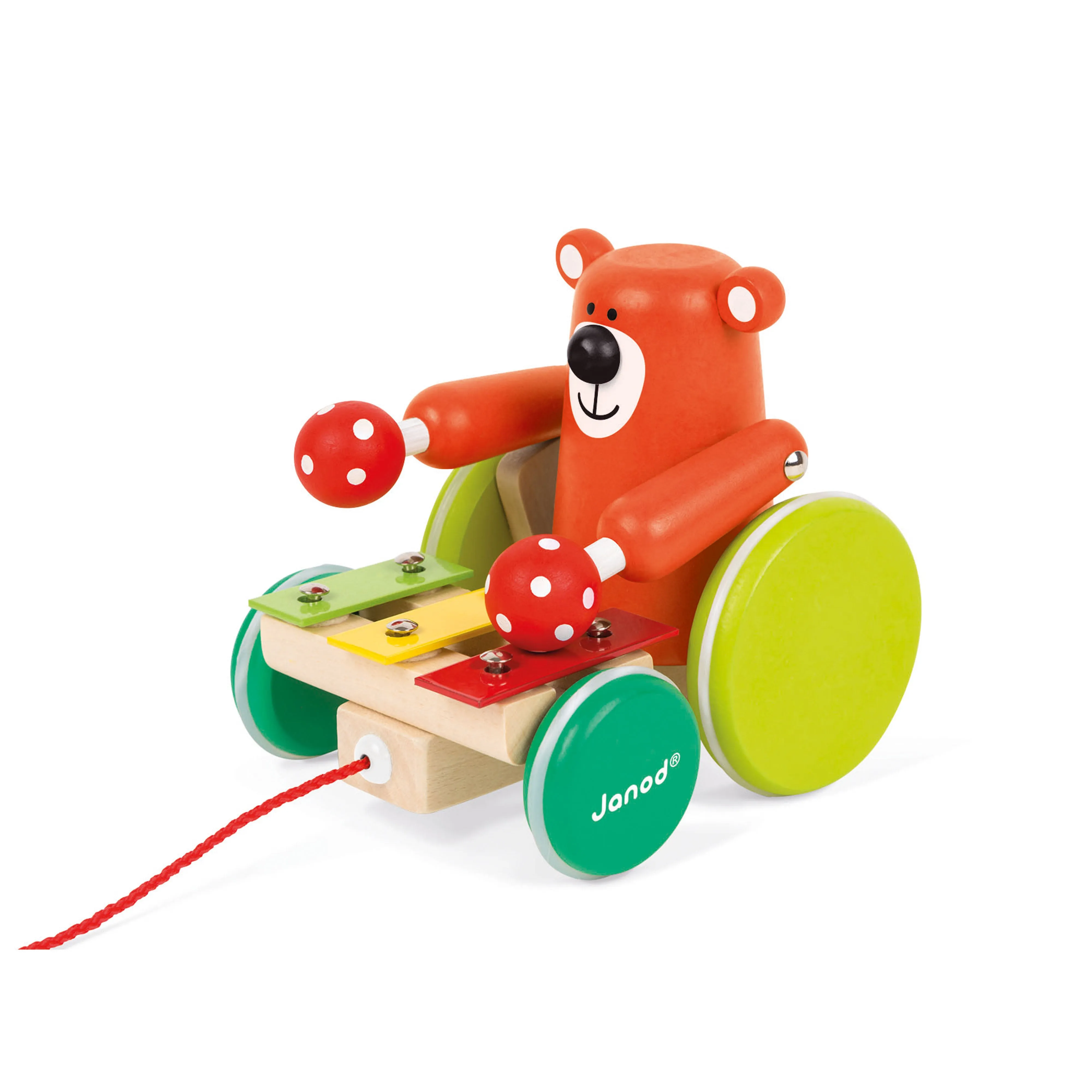 Janod Zigolos Pull Along Xylo Bear