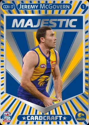 Jeremy McGovern, CCM-17-1, Majestic Card Craft, 2025 Teamcoach AFL