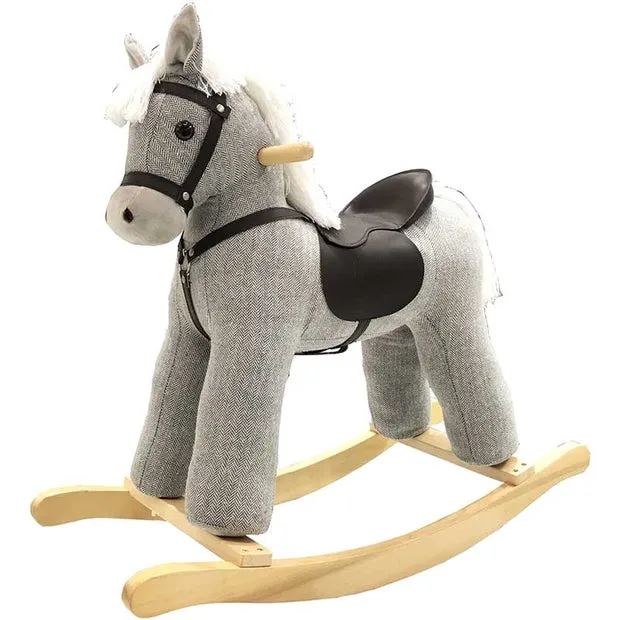 Jolly Ride Rocking Horse Grey Horse With White Mane