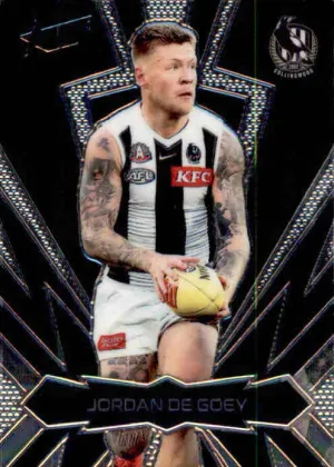 Jordan De Goey, LT40, Luminous Thunderbolt Gold, 2025 Select AFL Footy Stars
