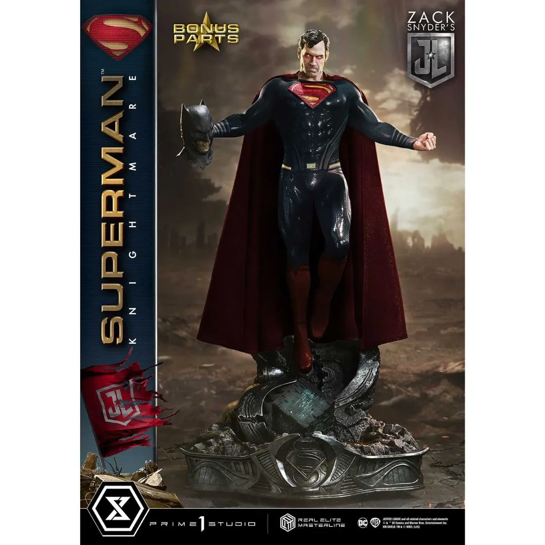 Justice League (Film) Superman Knightmare Color Edition Dx Bonus Version Statue By Prime1 Studios