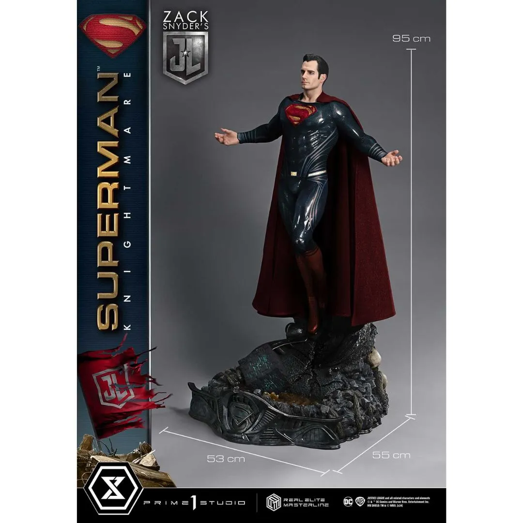 Justice League (Film) Superman Knightmare Color Edition Dx Bonus Version Statue By Prime1 Studios