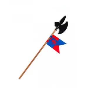 Kalid Medieval Halberd Softik   Pennant Blue