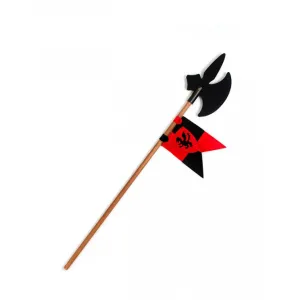 Kalid Medieval Halberd Softik   Pennant Red
