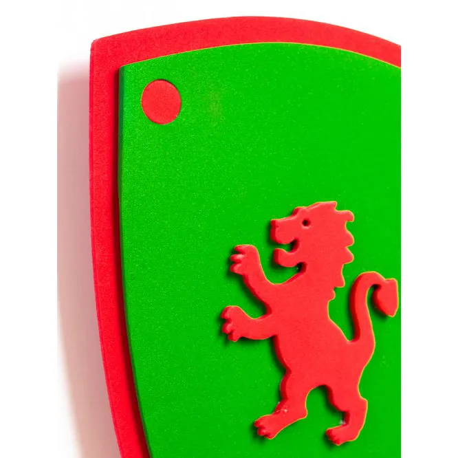 Kalid Medieval Shield Softik Green S Lion