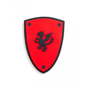 Kalid Medieval Shield Softik Red S Dragon