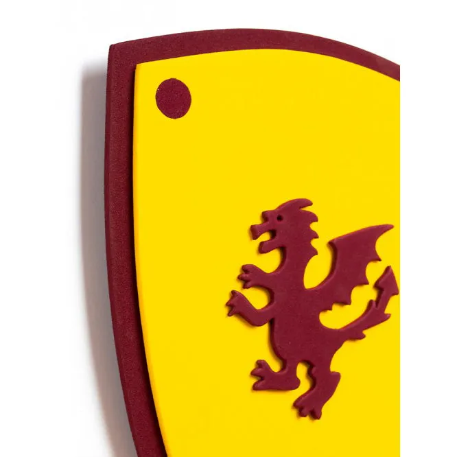 Kalid Medieval Shield Softik Yellow S Dragon