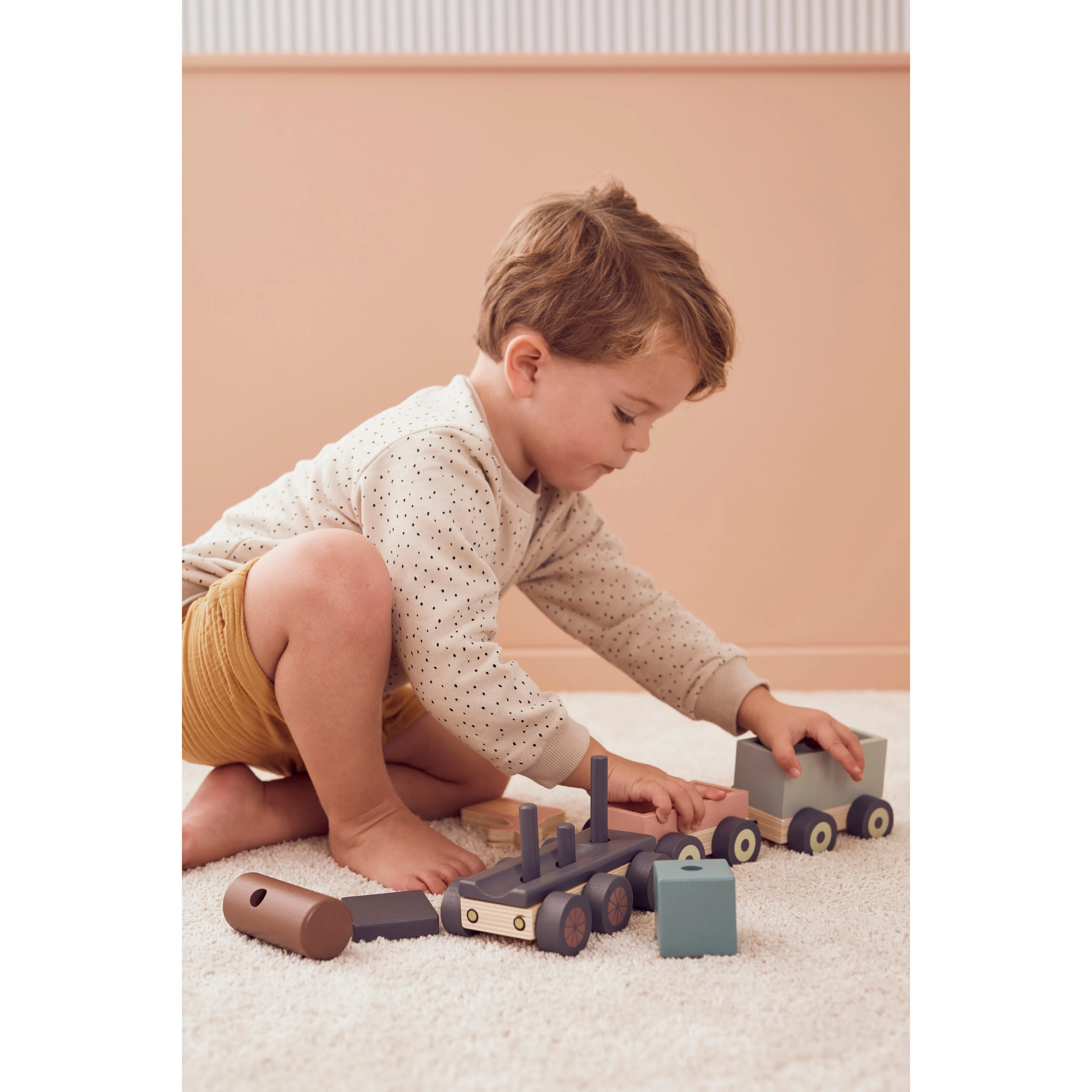 Kid's Concept Animal Wood Train Edvin