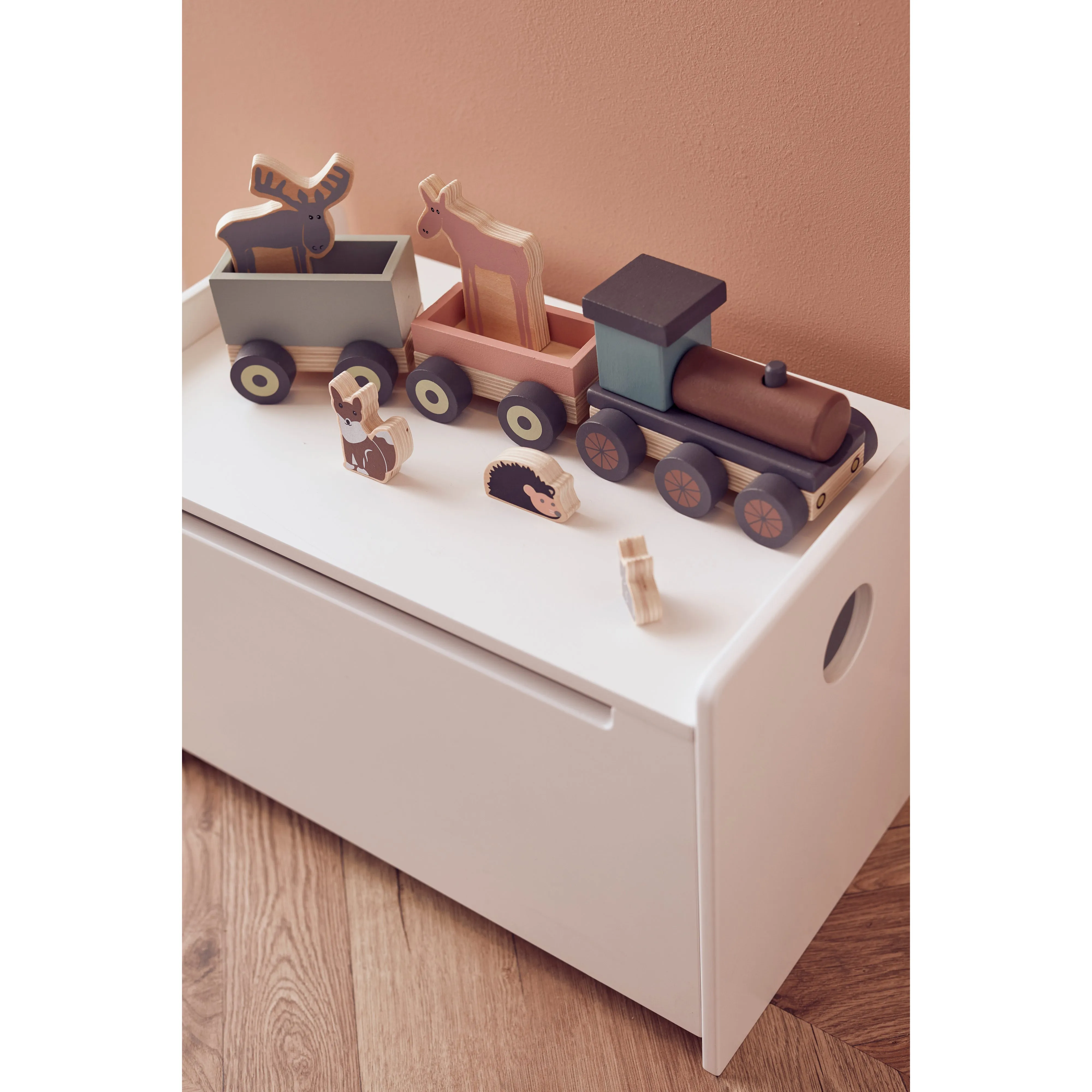 Kid's Concept Animal Wood Train Edvin