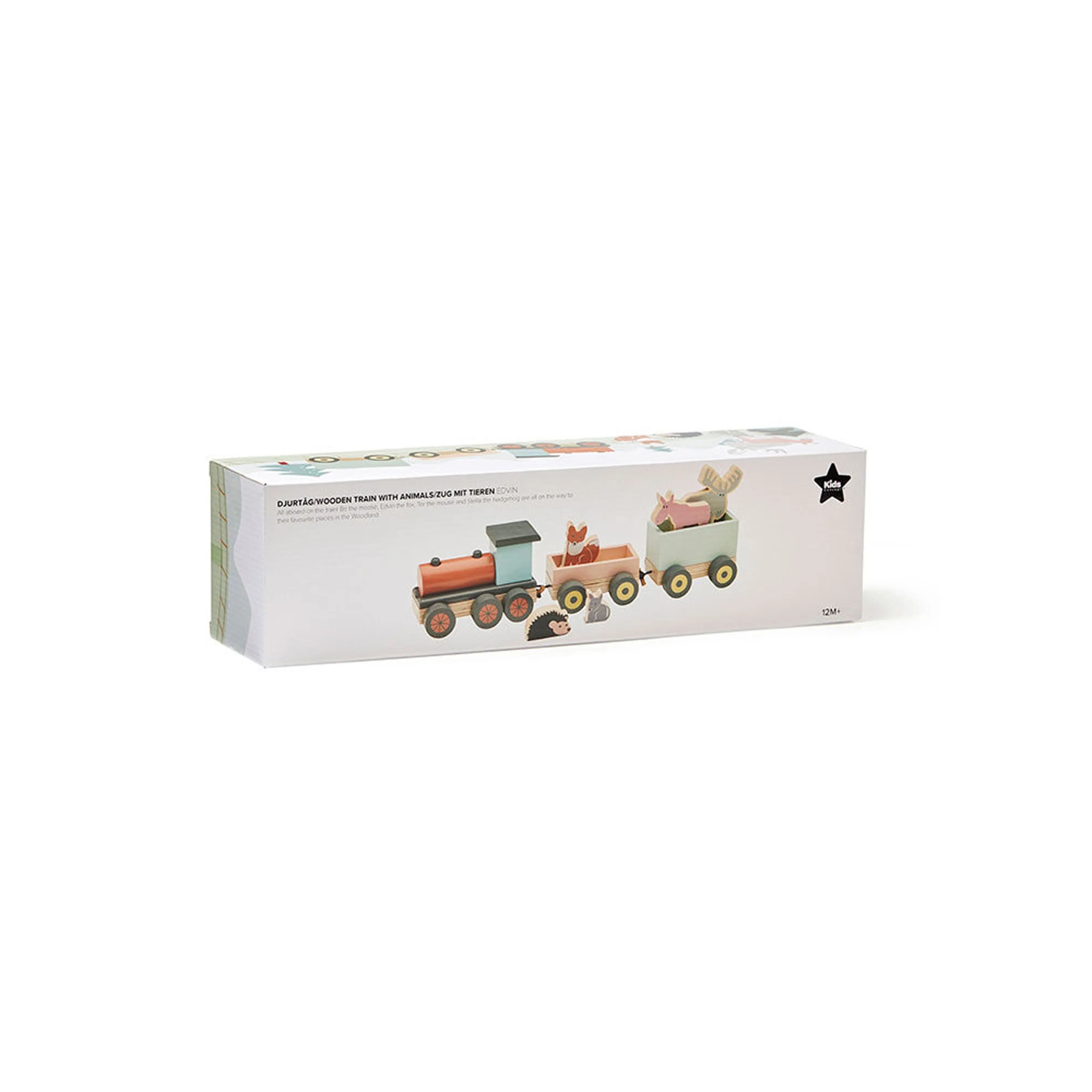 Kid's Concept Animal Wood Train Edvin