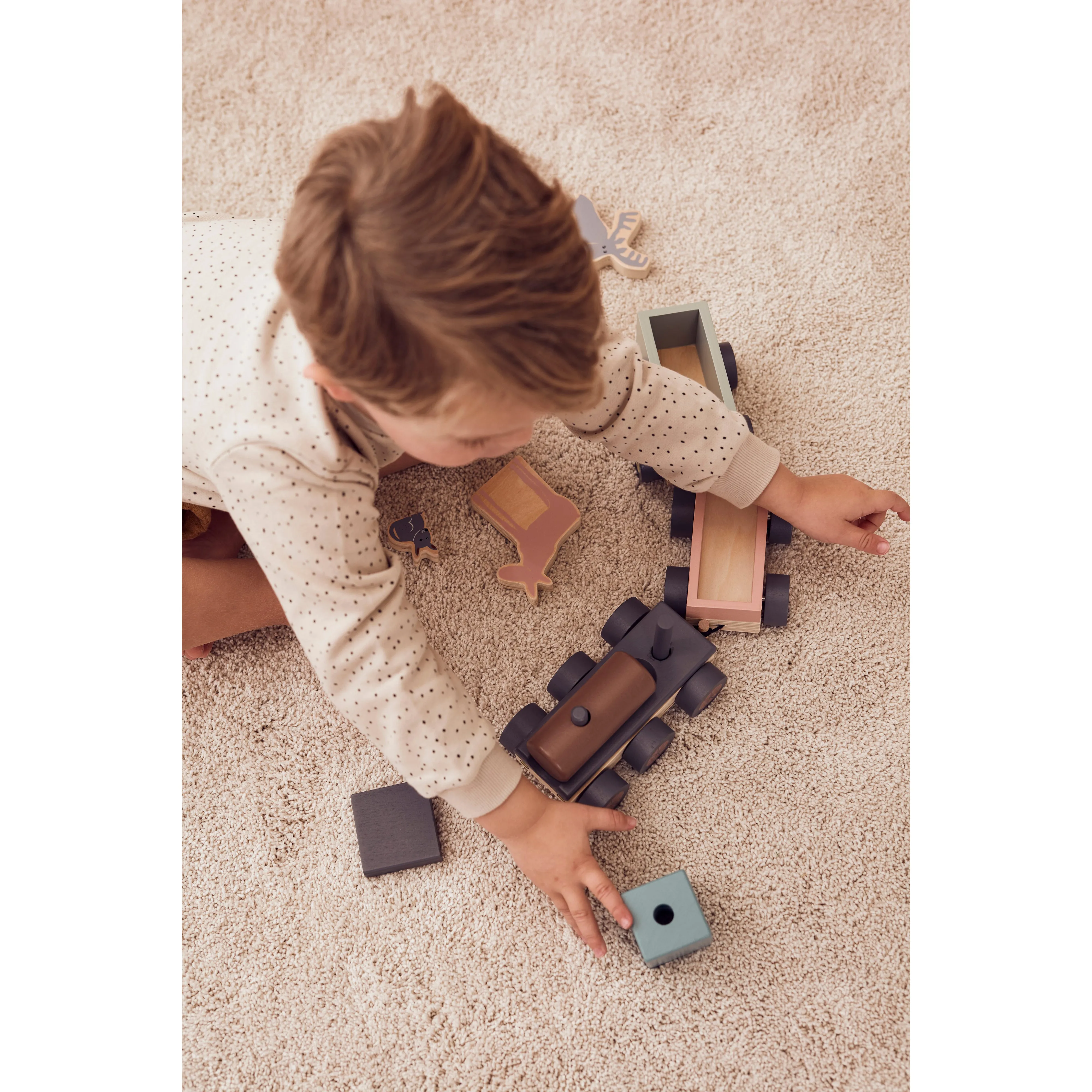 Kid's Concept Animal Wood Train Edvin