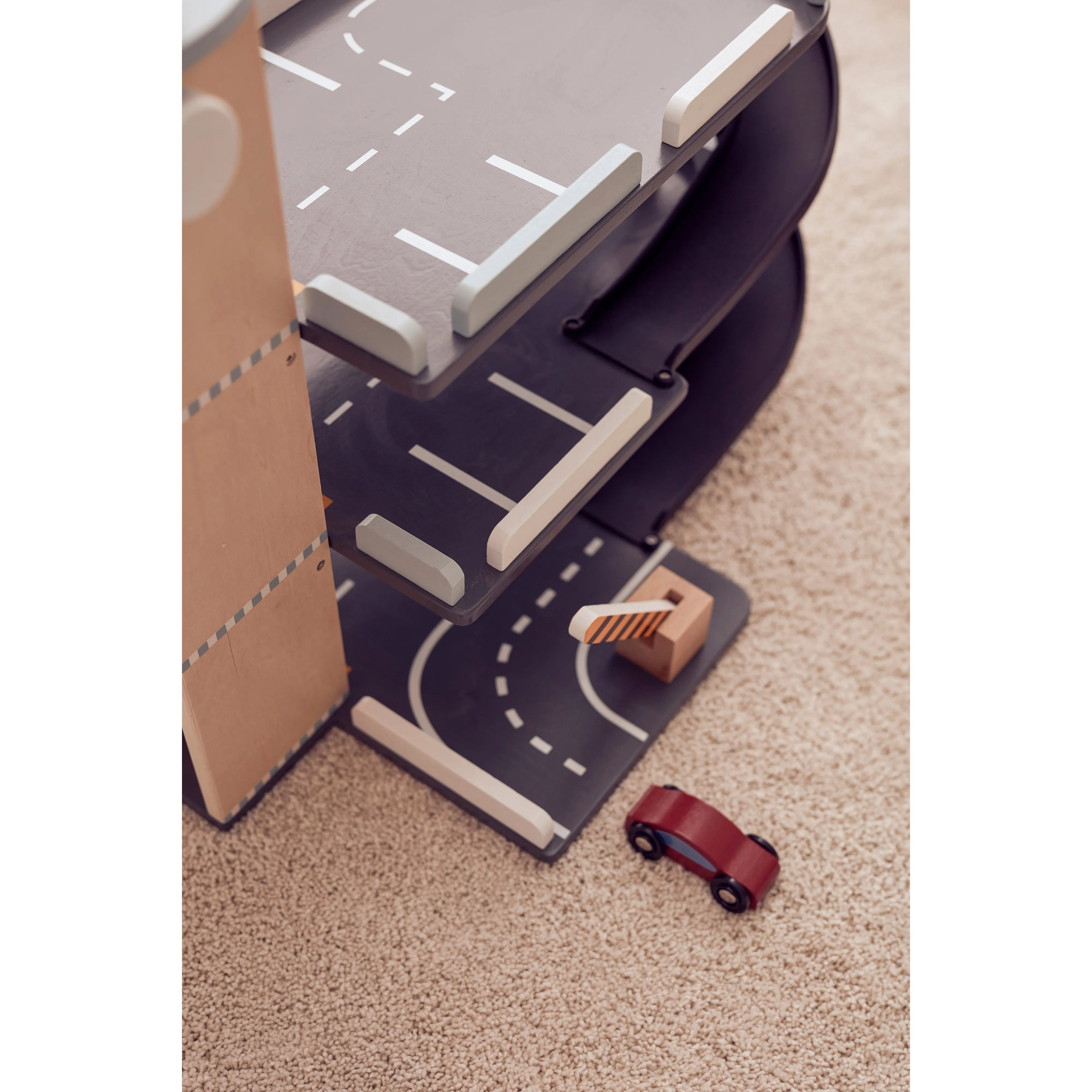 Kid's Concept Car Park Aiden Wooden Garage Play Set