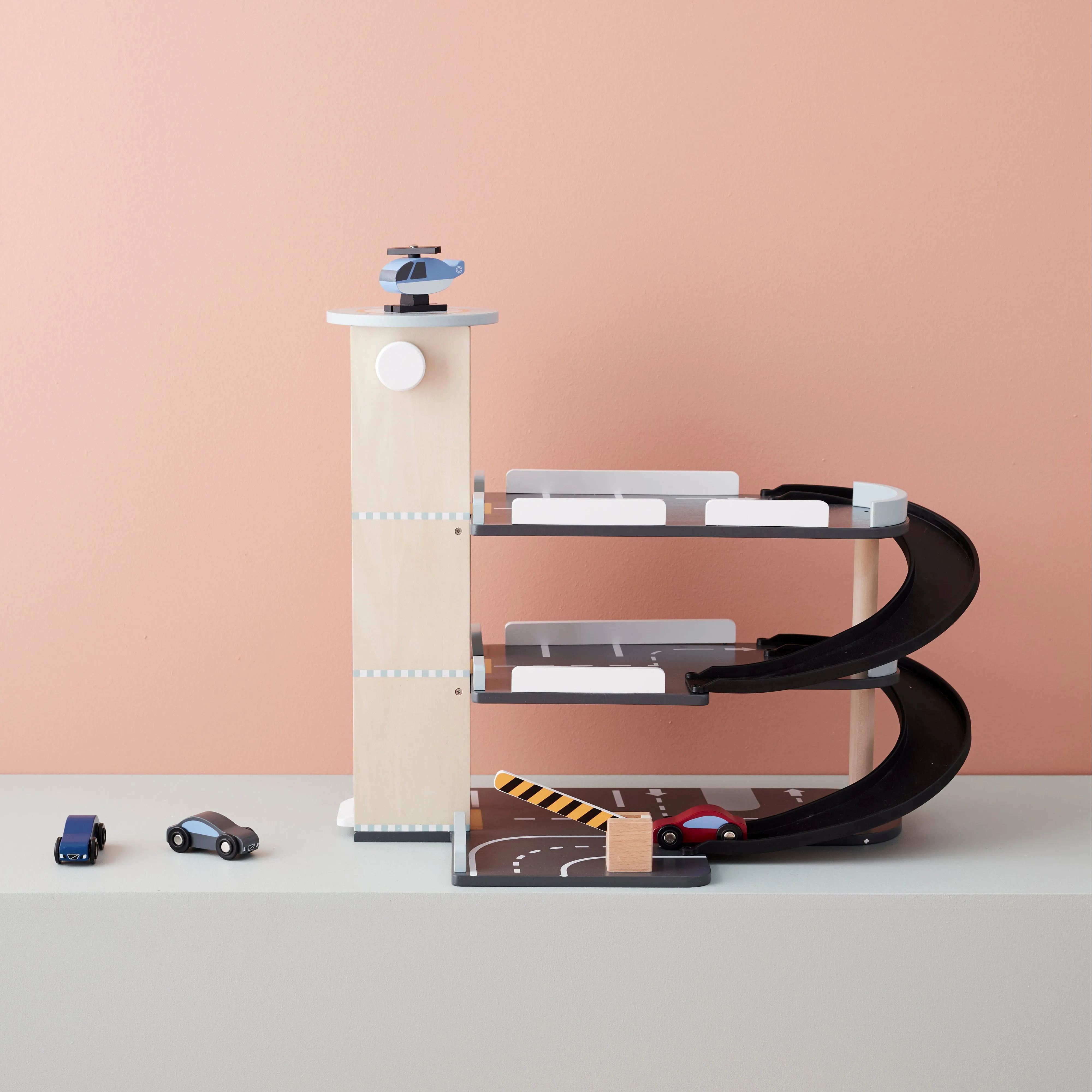 Kid's Concept Car Park Aiden Wooden Garage Play Set