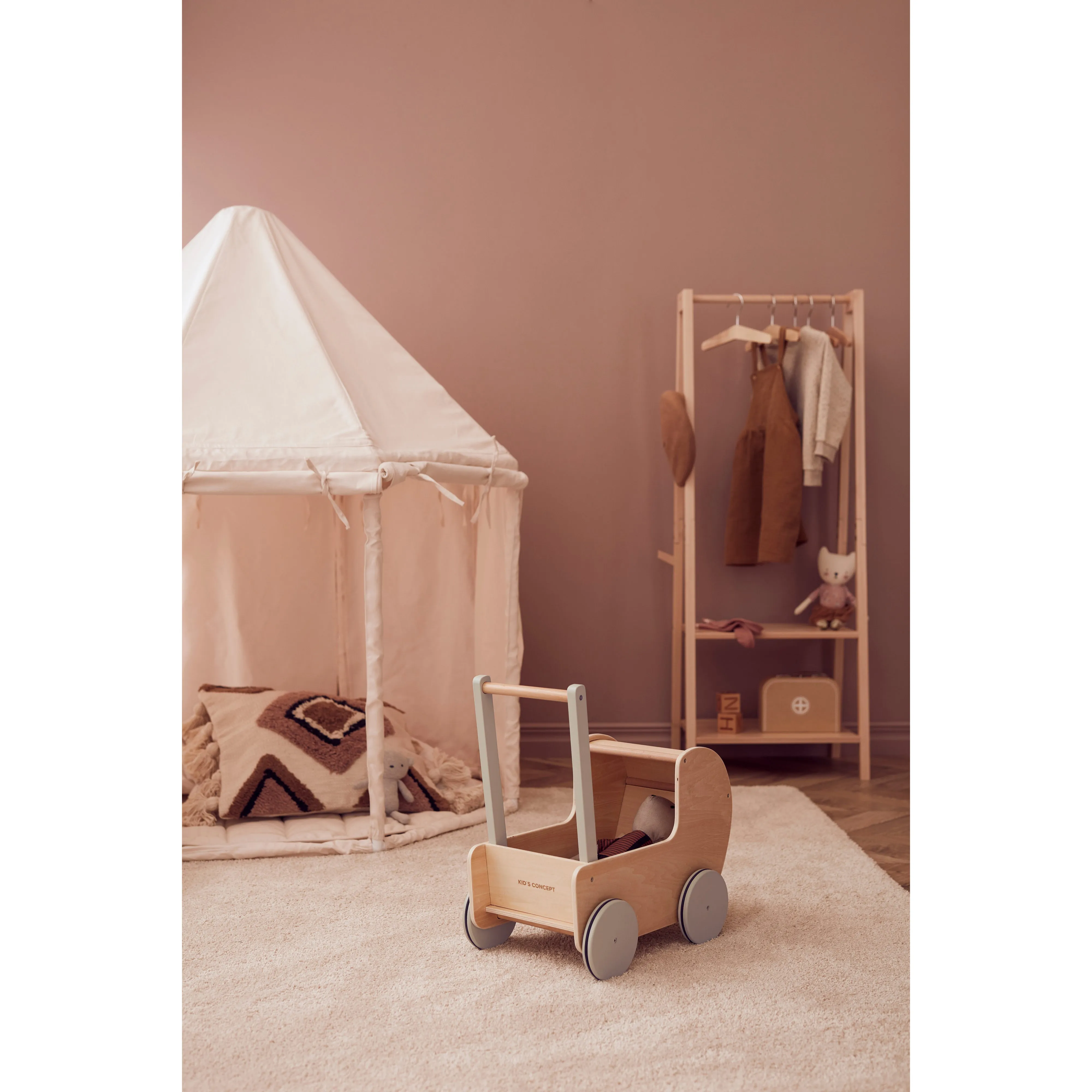 Kid's Concept Pavilion Tent Off White 122x122x142cm