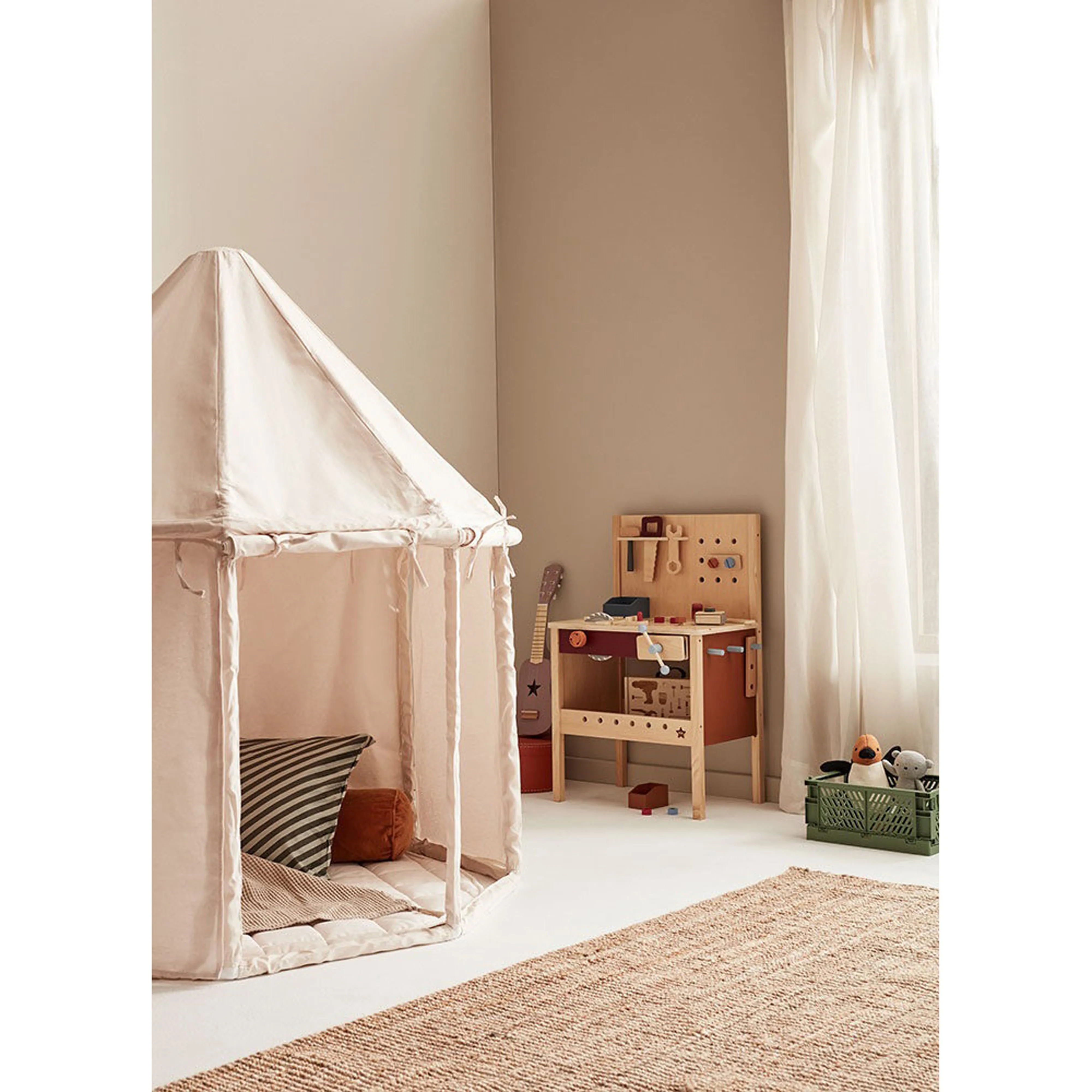 Kid's Concept Pavilion Tent Off White 122x122x142cm