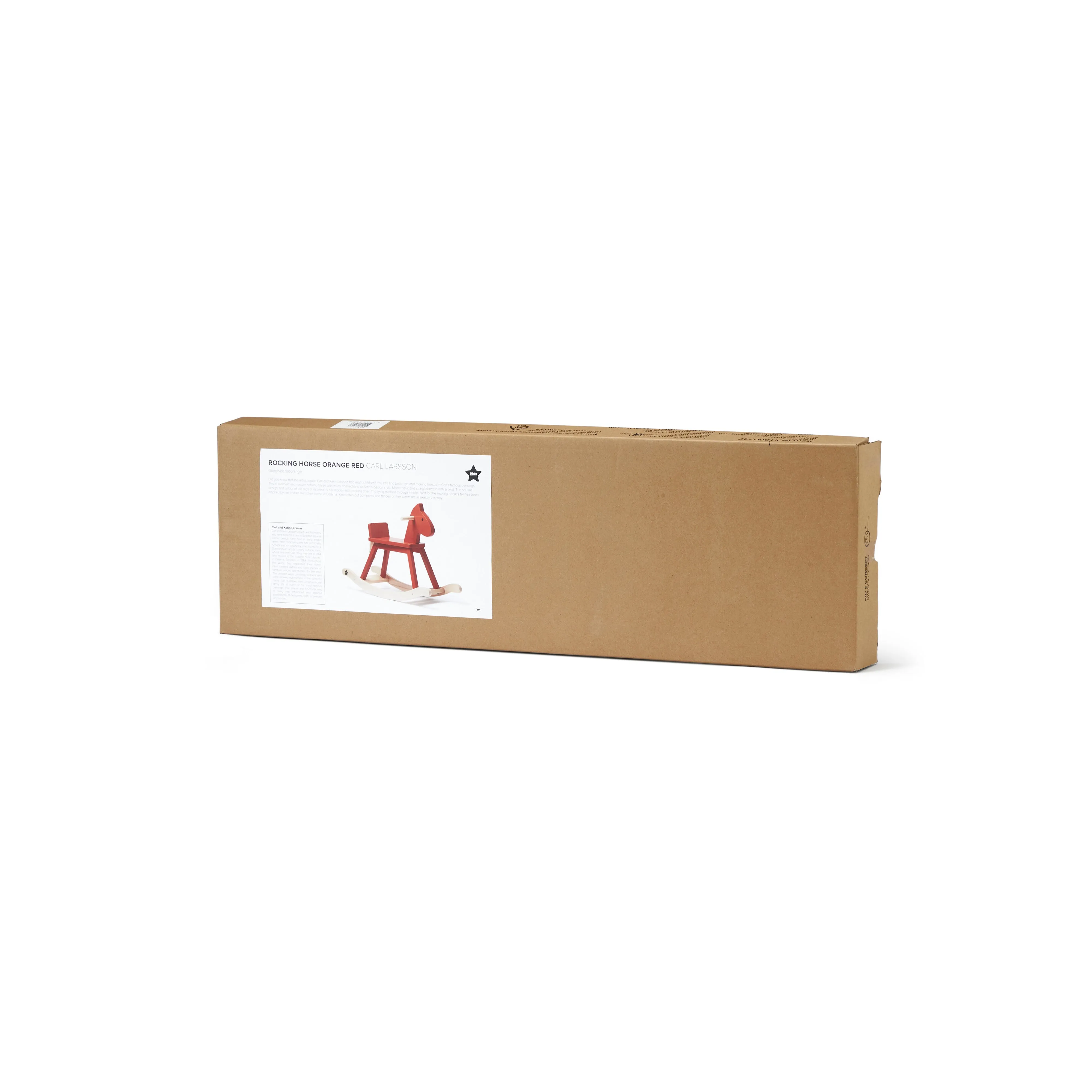 Kid's Concept Rocking Horse Orange Red Carl Larsson