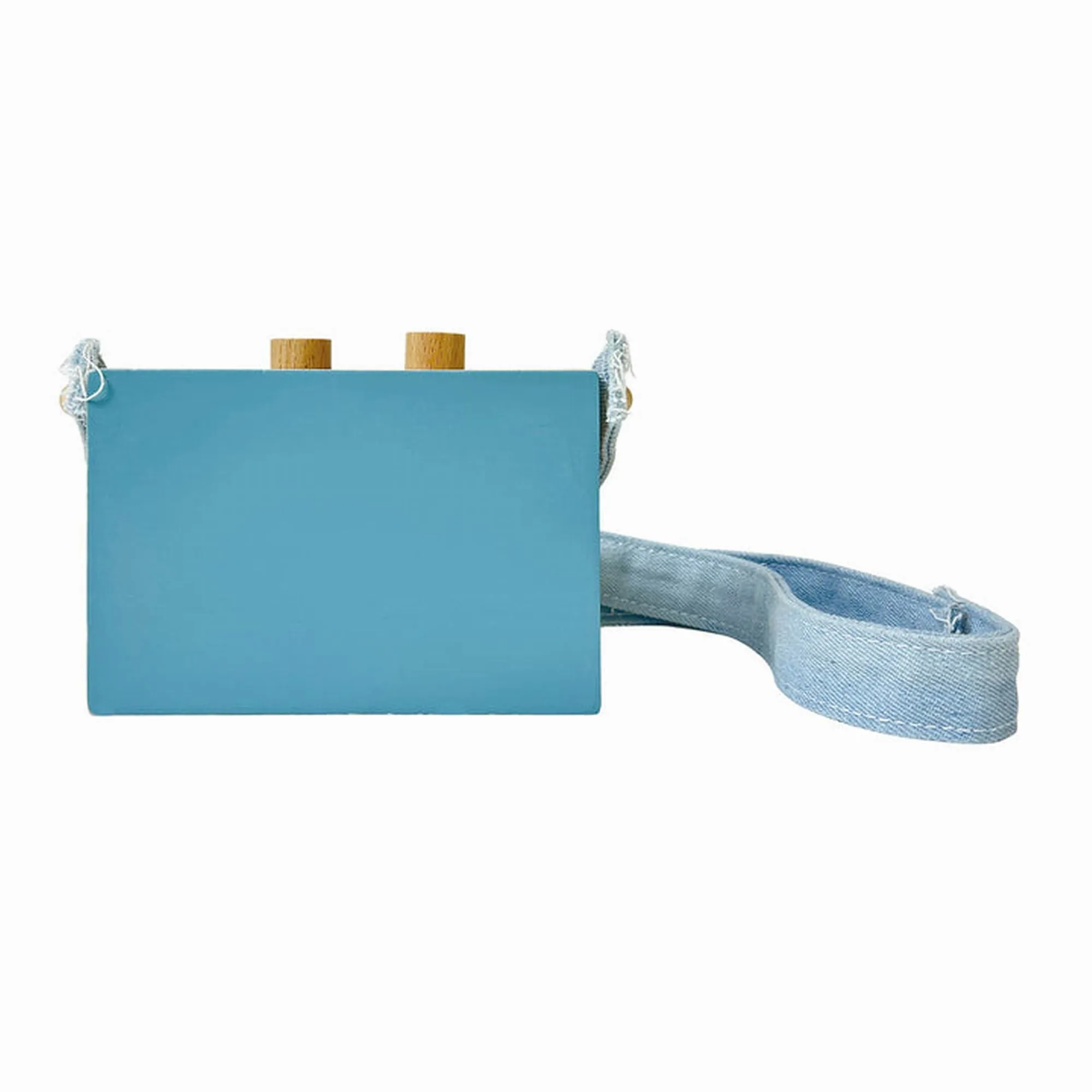kiko  & gg* Kiko  Mini Tape Recorder Blue Wooden Toy