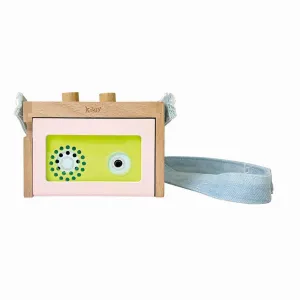 kiko  & gg* Kiko  Mini Tape Recorder Pink Wooden Toy