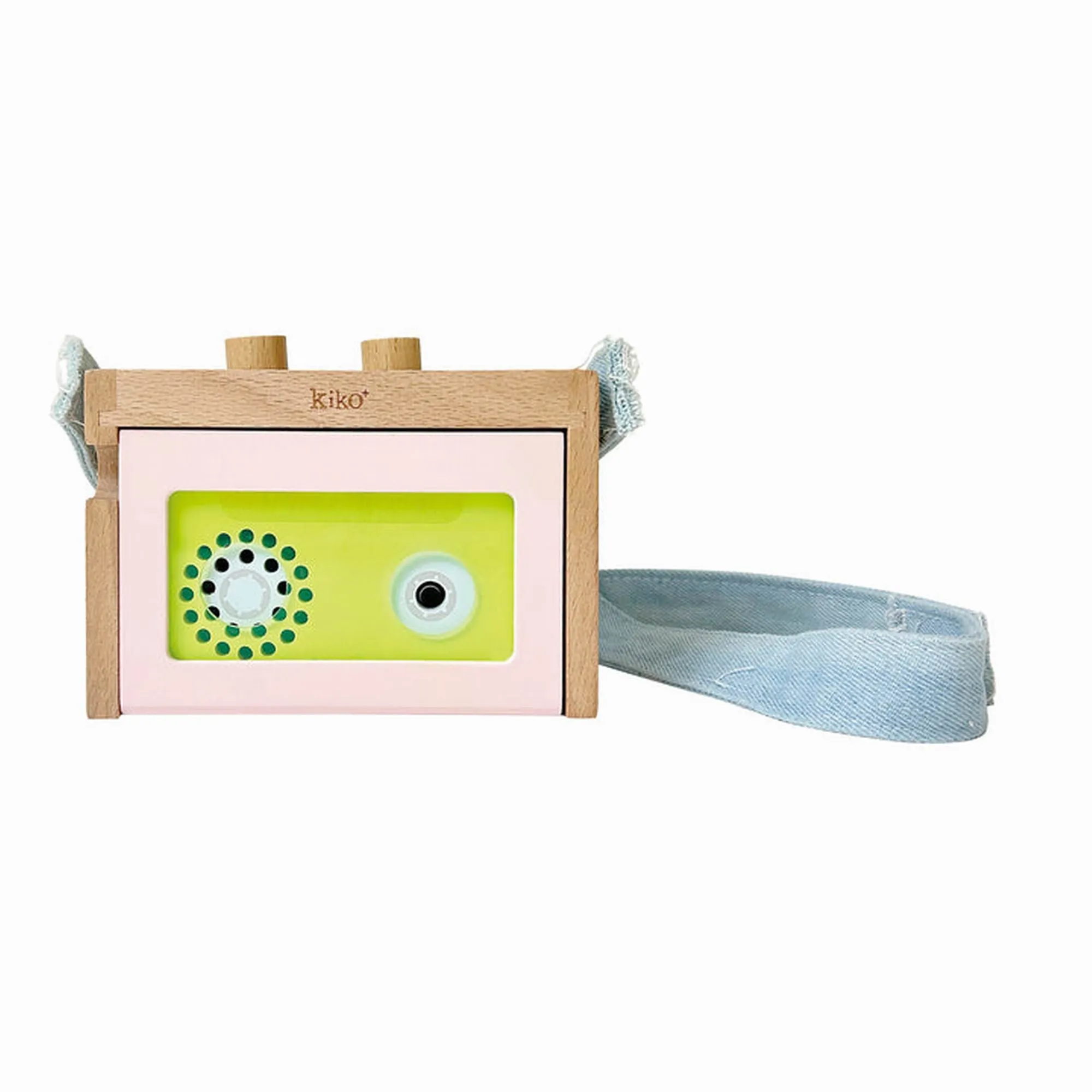 kiko  & gg* Kiko  Mini Tape Recorder Pink Wooden Toy
