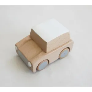 kiko  & gg* Kuruma Classic Wooden Wind Up Car Natural