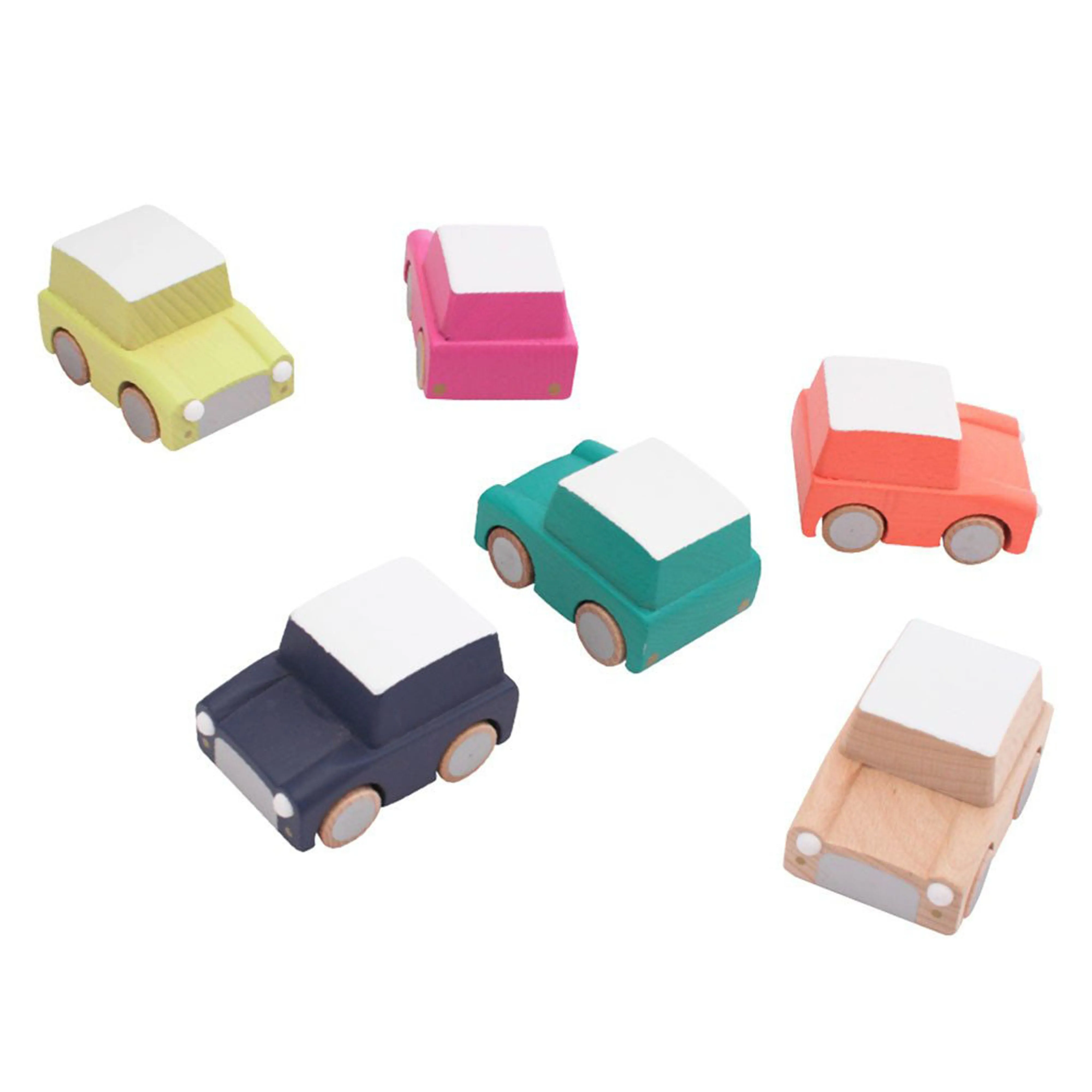 kiko  & gg* Kuruma Classic Wooden Wind Up Car Natural