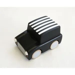 kiko  & gg* Kuruma Classic Wooden Wind Up Car Stripes/Black
