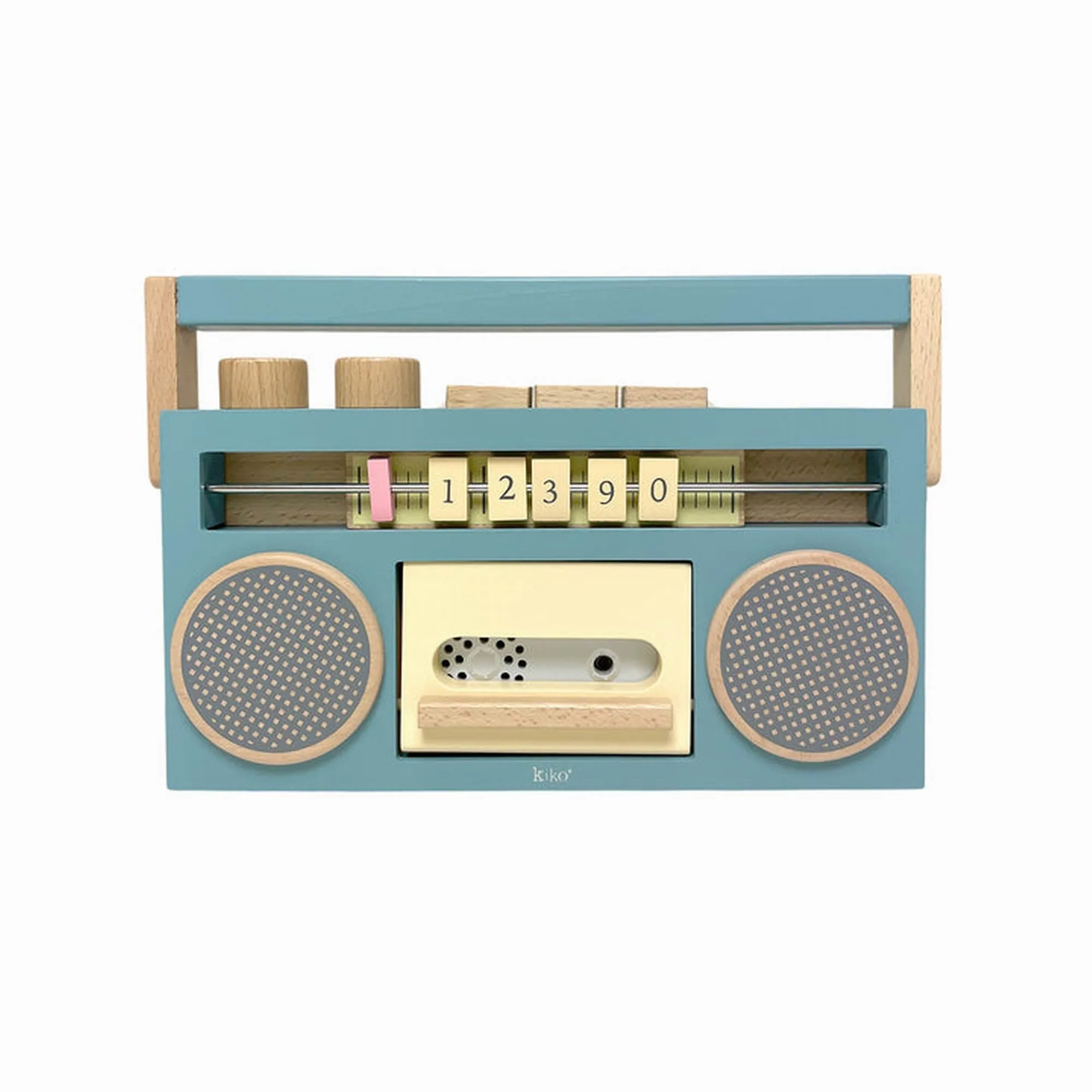 kiko  & gg* Tape Recorder – Wooden Toy Recorder- (Blue)