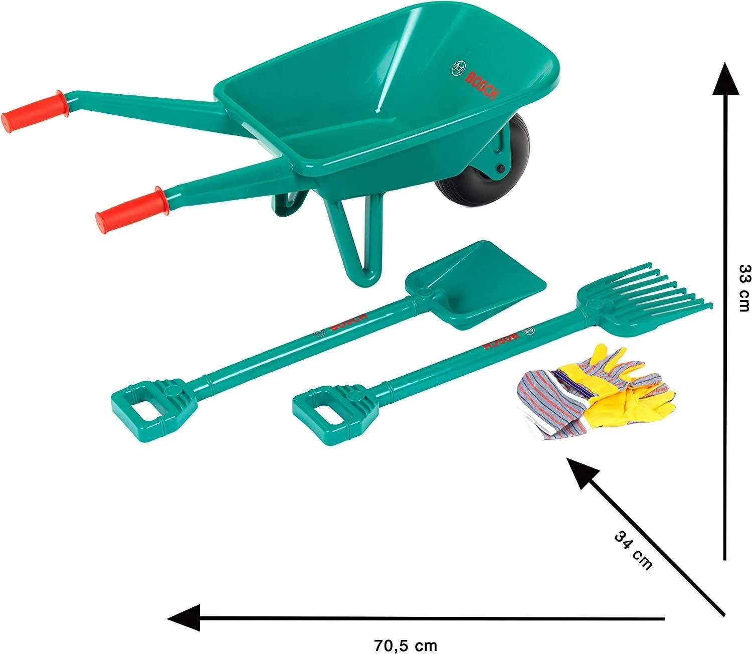 Klein 2752 Bosch Garden Set with Wheelbarrow