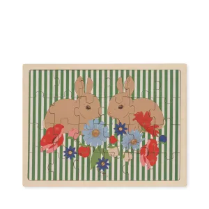 Konges Sløjd Wooden Bunny Puzzle 24 pcs FSC Bunny Tokki