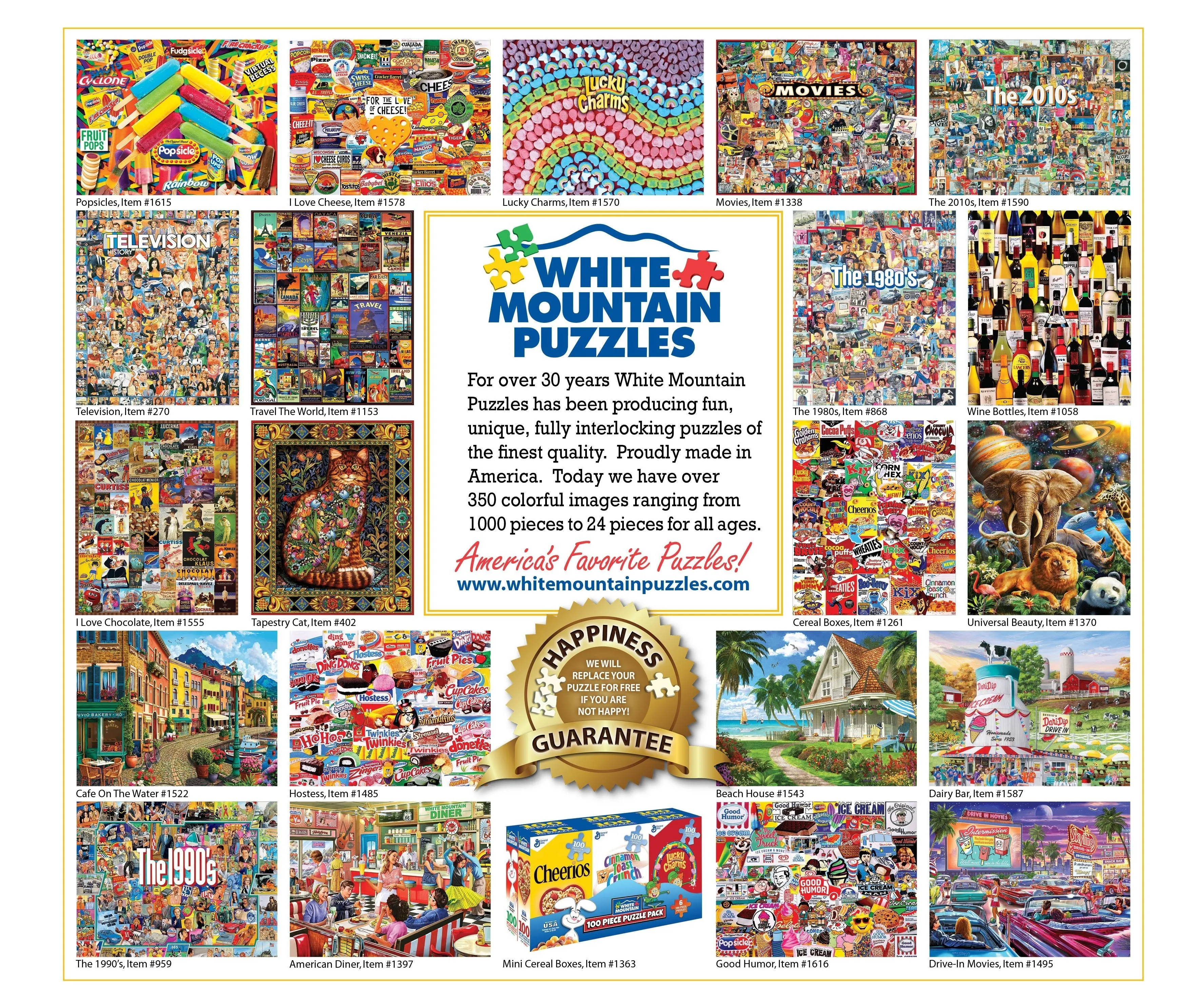 Lakeside Cabin (1670pz) - 1000 Piece Jigsaw Puzzle White Mountain