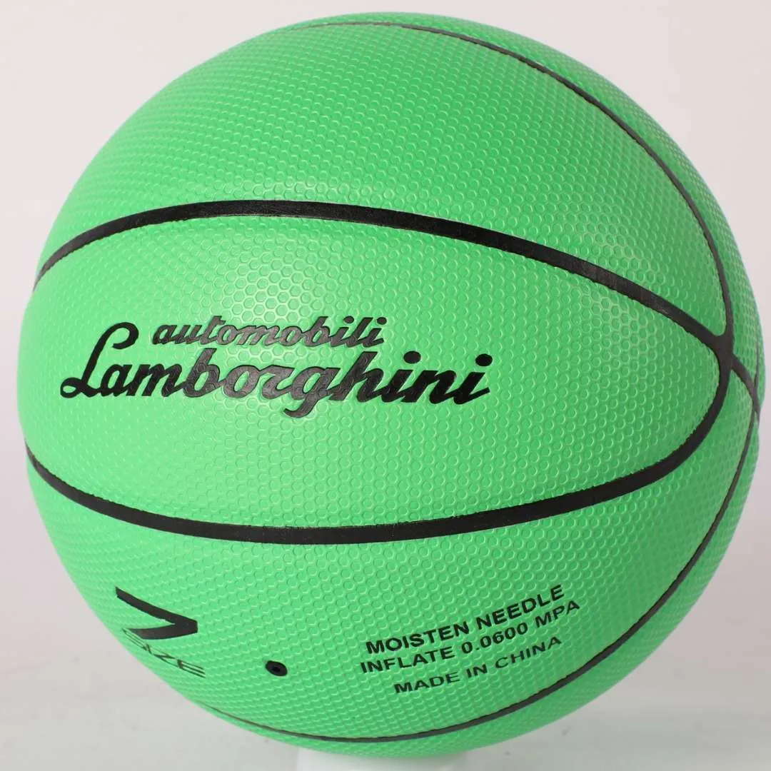LAMBORGHINI Basket Ball- GREEN Size 7 by Mesuca