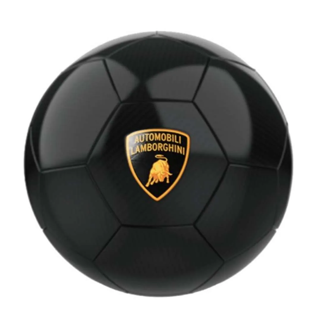 LAMBORGHINI CARBON FIBER SOCCER BALL - BLACK Size 5 by Mesuca