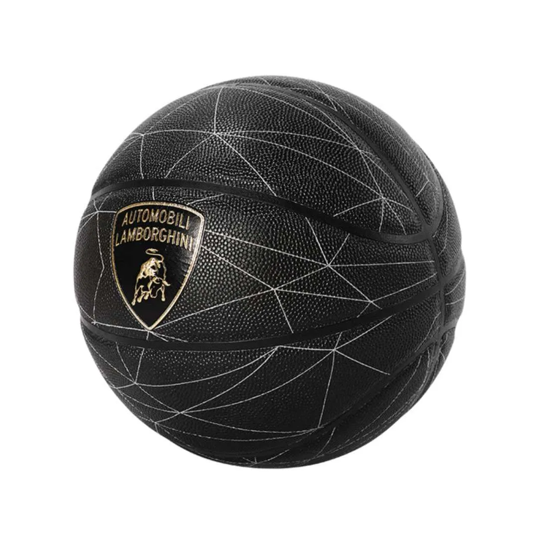 LAMBORGHINI RUBBER BASKETBALL BLACK Size 7 by Mesuca