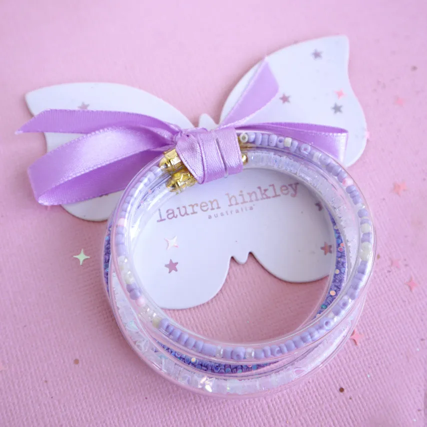 Lauren Hinkley Bracelet | Purple Glitter 3 Pack
