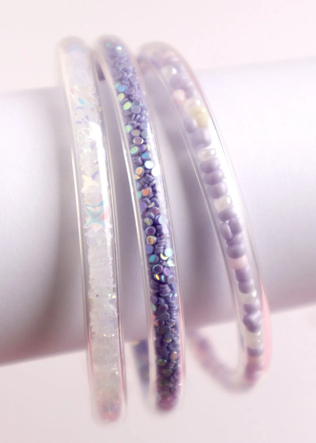 Lauren Hinkley Bracelet | Purple Glitter 3 Pack