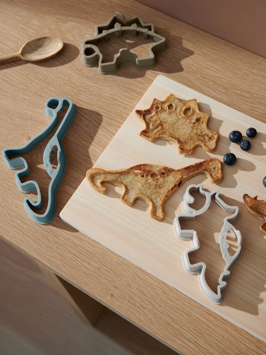 Liewood Karina Pancake Shape Set | Dino Golden Caramel Mix