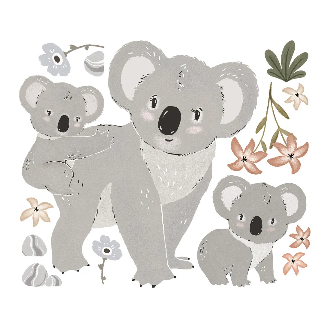 Lilydale | Wall Decals - Koala Family XL in TUBE