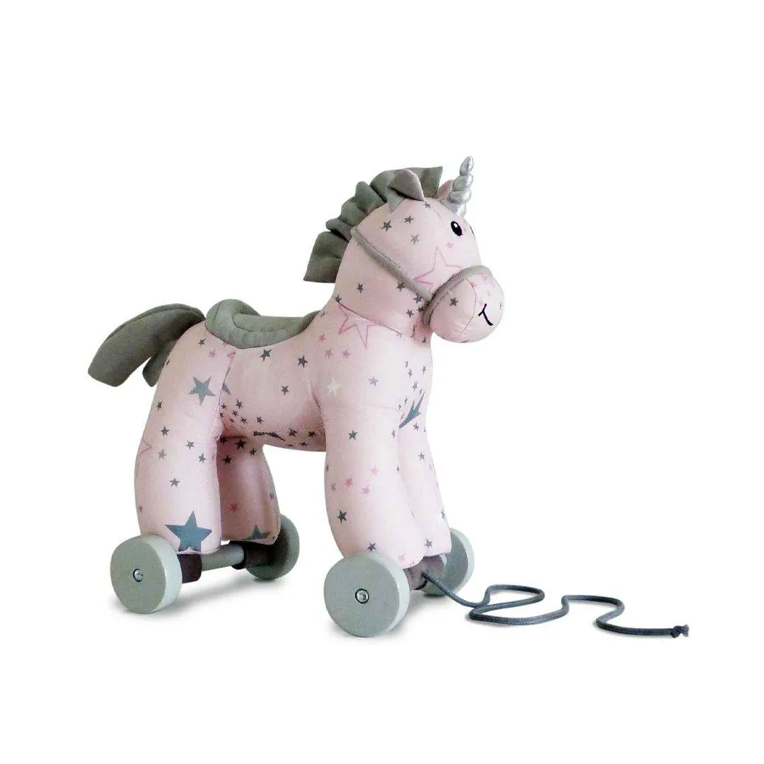 Little Bird Told Me - Pull-Along Unicorn - Celeste (6m )