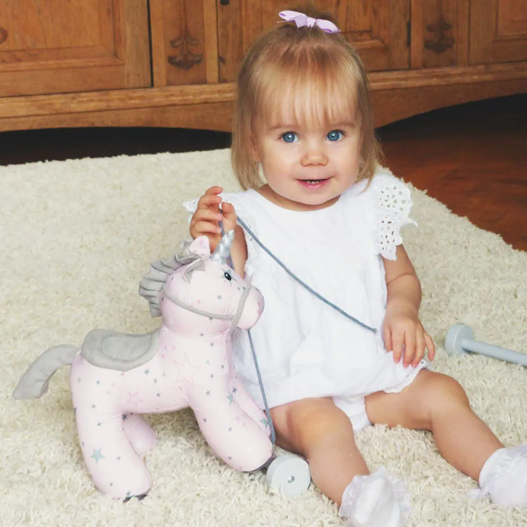 Little Bird Told Me - Pull-Along Unicorn - Celeste (6m )