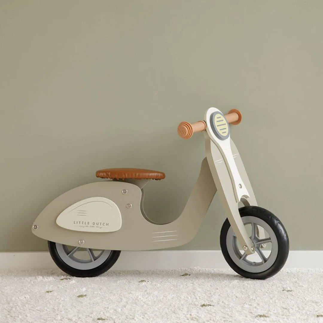 Little Dutch Balance Bike Scooter - Olive