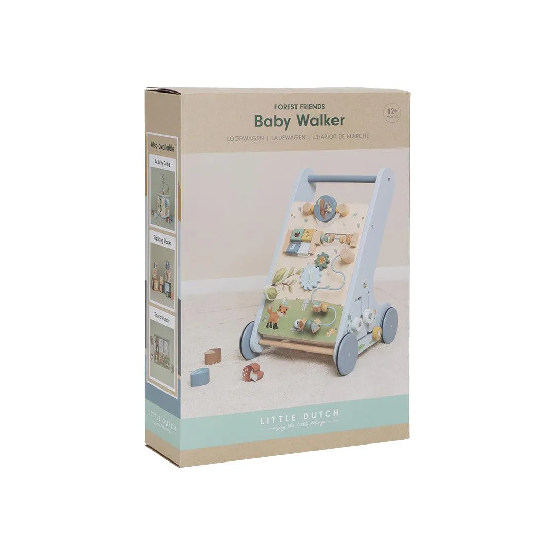 Little Dutch Multi-Activity Baby Walker - Forest Friends