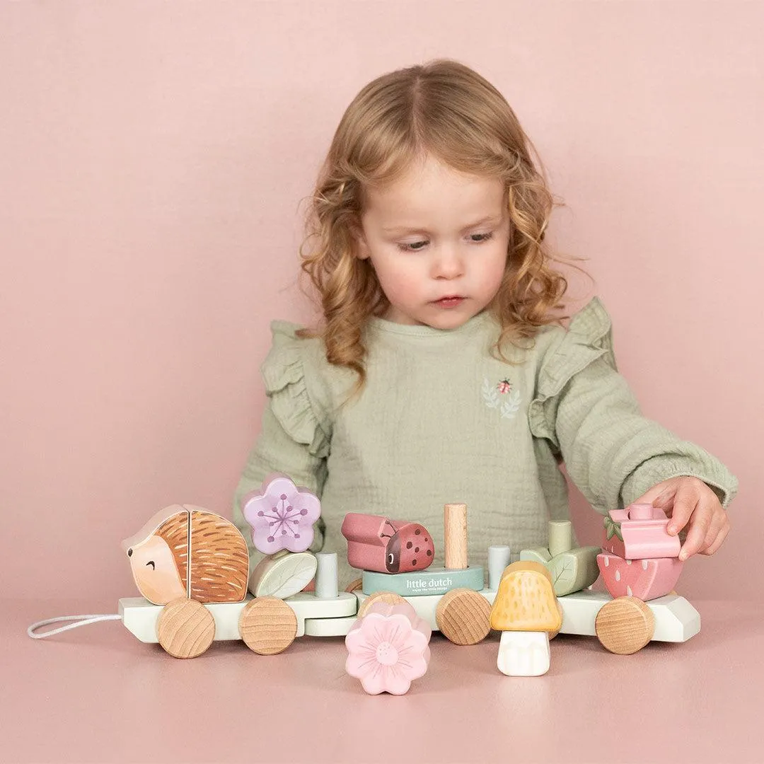 Little Dutch Stacking Train Hedgehog - Fairy Garden