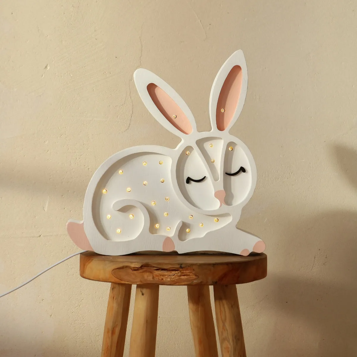 Little Lights Bunny Lamp | Snow White
