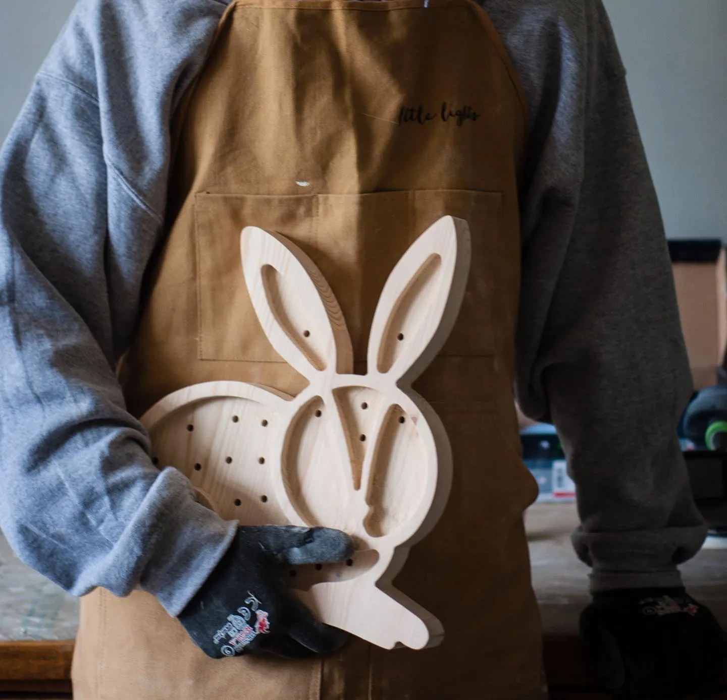 Little Lights Bunny Lamp | Snow White