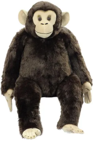 Living Nature Large 70cm Sitting Chimp Plush