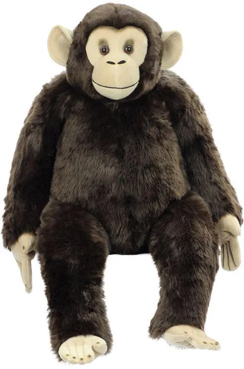 Living Nature Large 70cm Sitting Chimp Plush