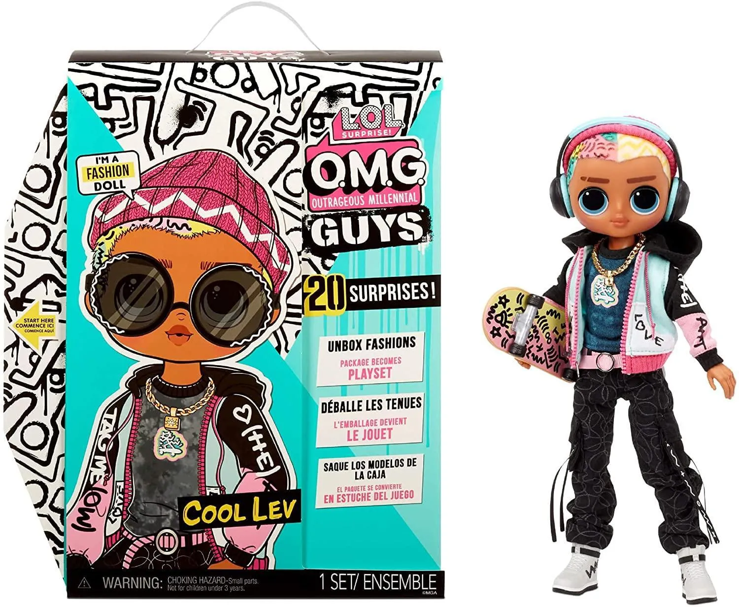 LOL Surprise OMG Guys COOL LEV Fashion Doll