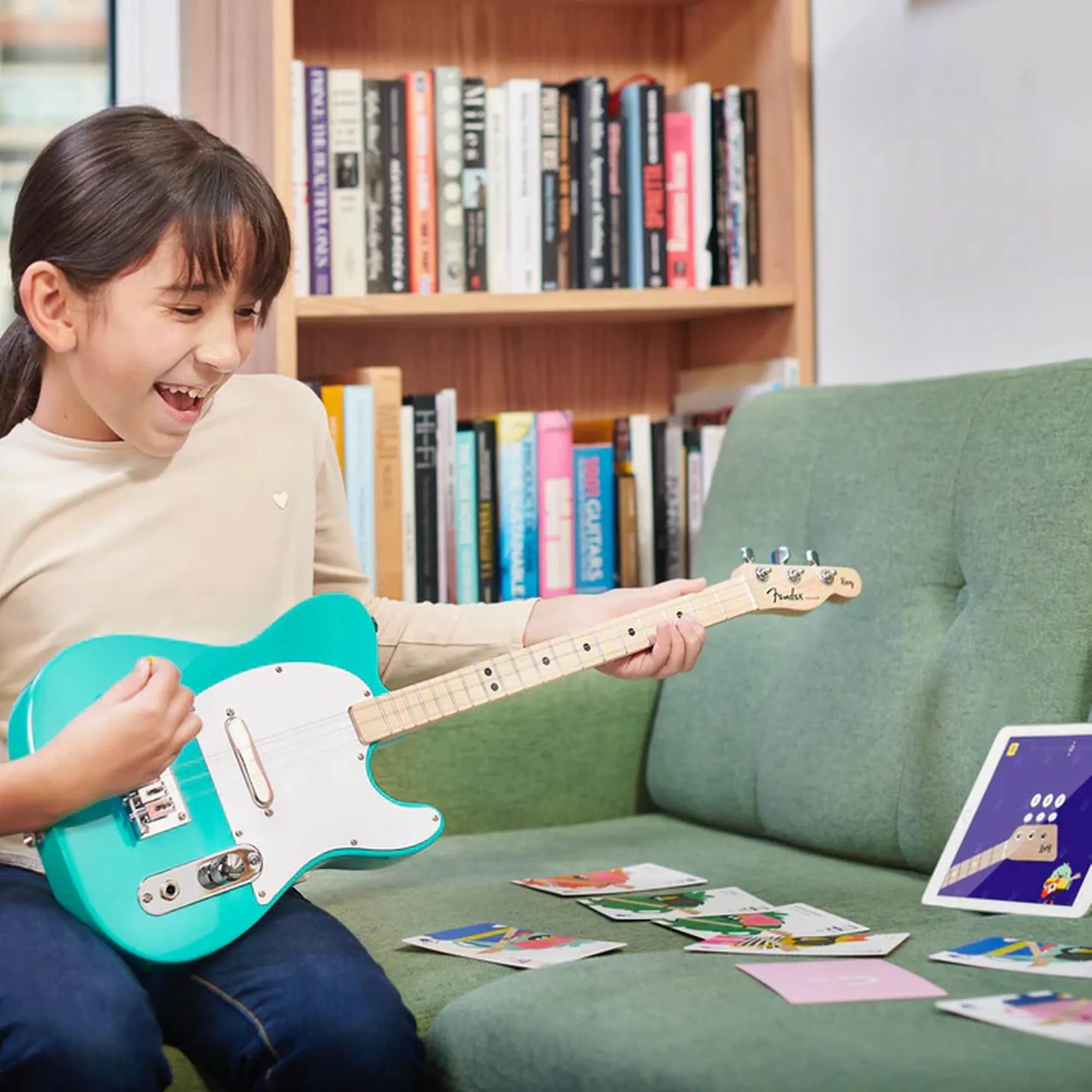 Loog Fender X Loog Telecaster – Sea Foam Green